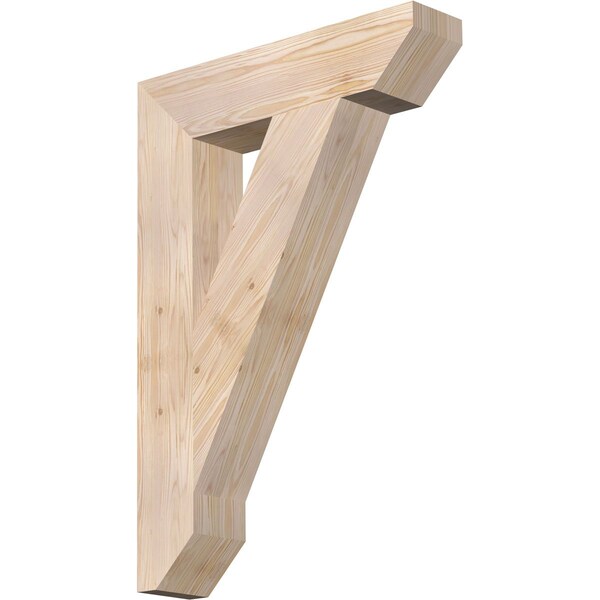 Ekena Millwork Traditional Slat Smooth Bracket, Douglas Fir, 5 1/2"W x 26"D x 38"H BKT06X26X38TRA06SDF - main